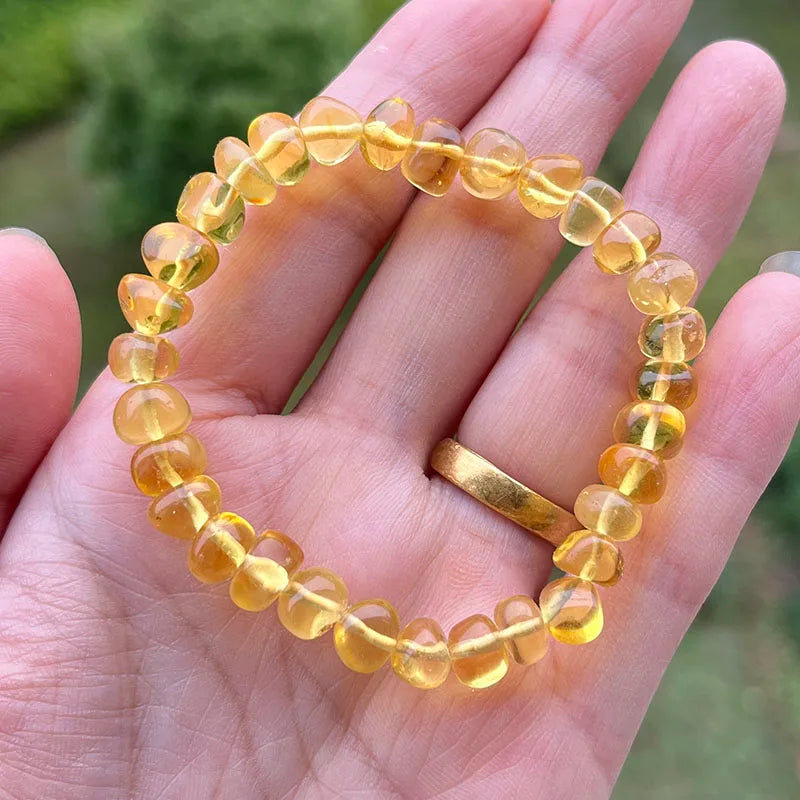 Unisex Real Amber Bracelet