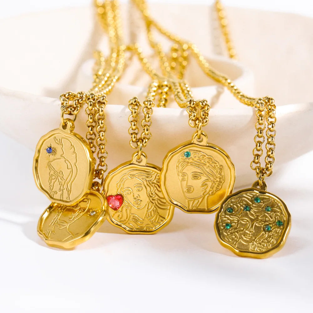 Vintage Athena Medusa Necklace