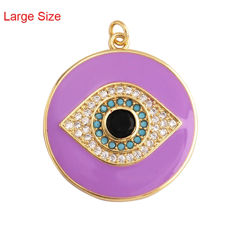Turkish Blue Evil Eye Charm Pendant