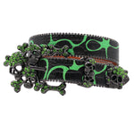 Skull Western Rhinestones Belt