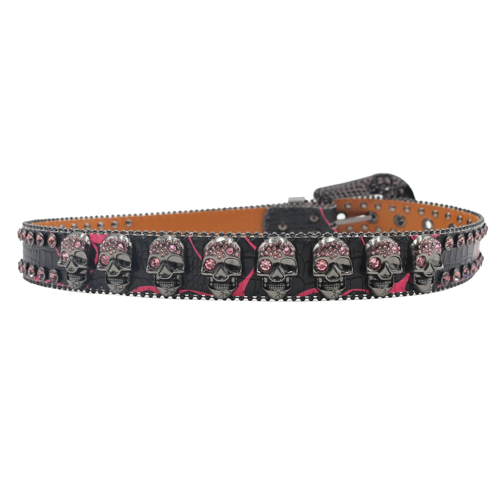 Strap Punk Rhinestone Western Belt
