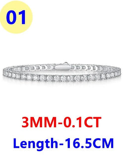 Tennis Bracelet 925 Sterling Silver