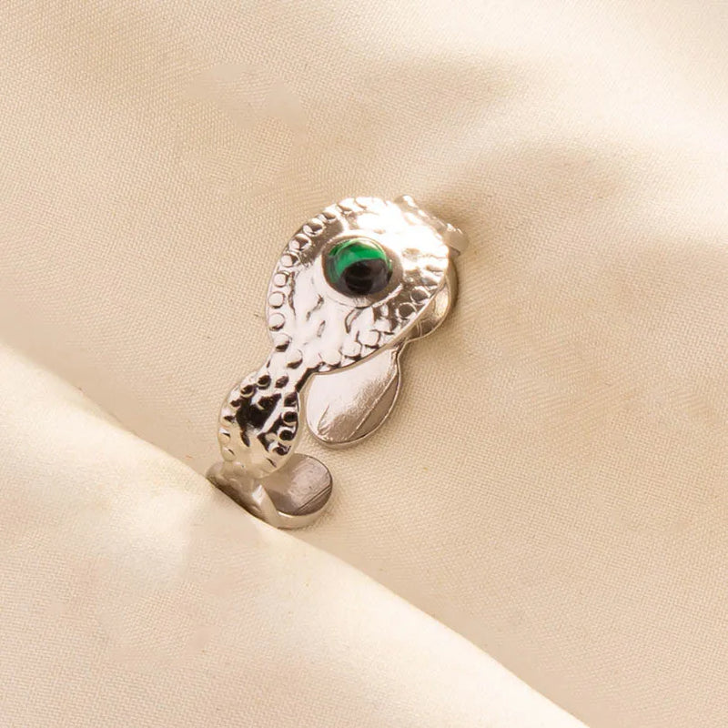 Green Turquoise Adjustable Ring