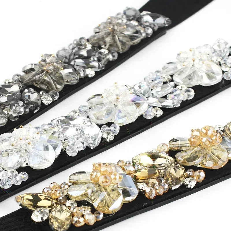 Handmade Crystal Rhinestone Waist Seal - Elegant Decor