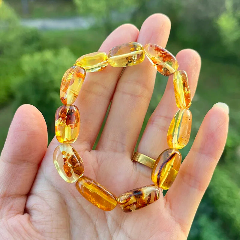 Unisex Real Amber Bracelet