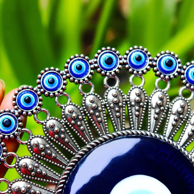 Turkish Blue Evil Eye Decor Pendant for Protection and Luck