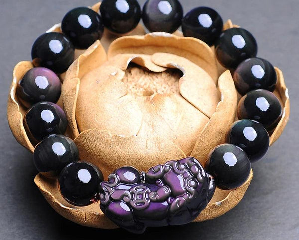 Obsidian Pixiu Bracelet