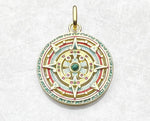 Golden Aztec Amulet Pendant