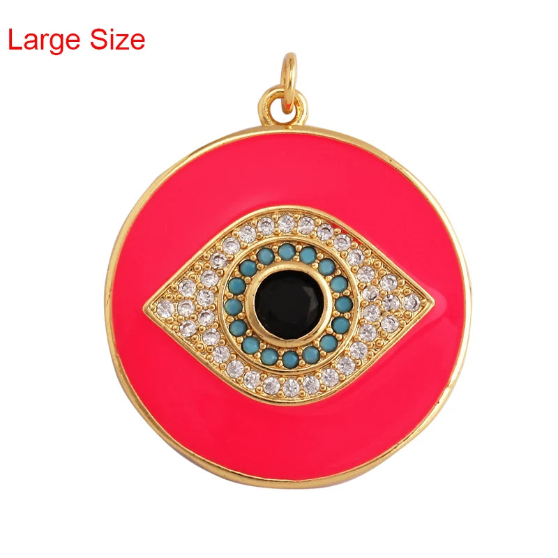 Turkish Blue Evil Eye Charm Pendant