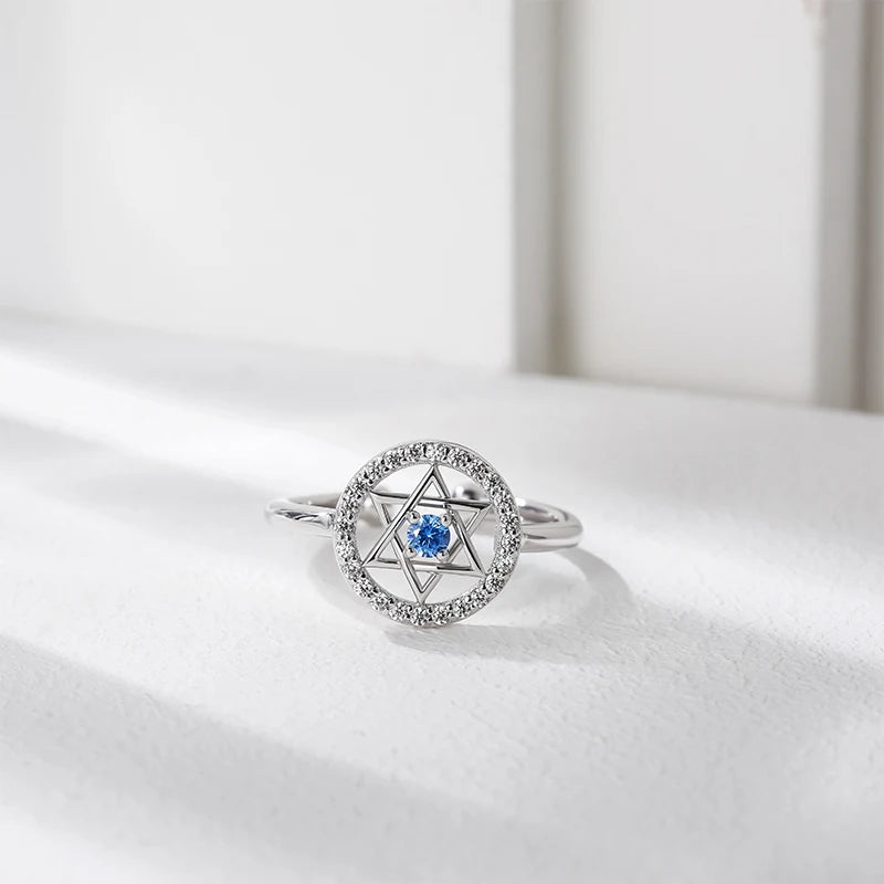 Sterling Silver Star of David Ring
