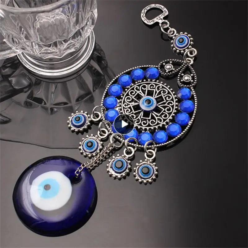 Turkish Blue Eye Wind Chimes Amulet Wall Hanging Decor