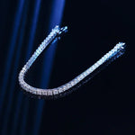 Moissanite Bracelet in 925 Sterling Silver