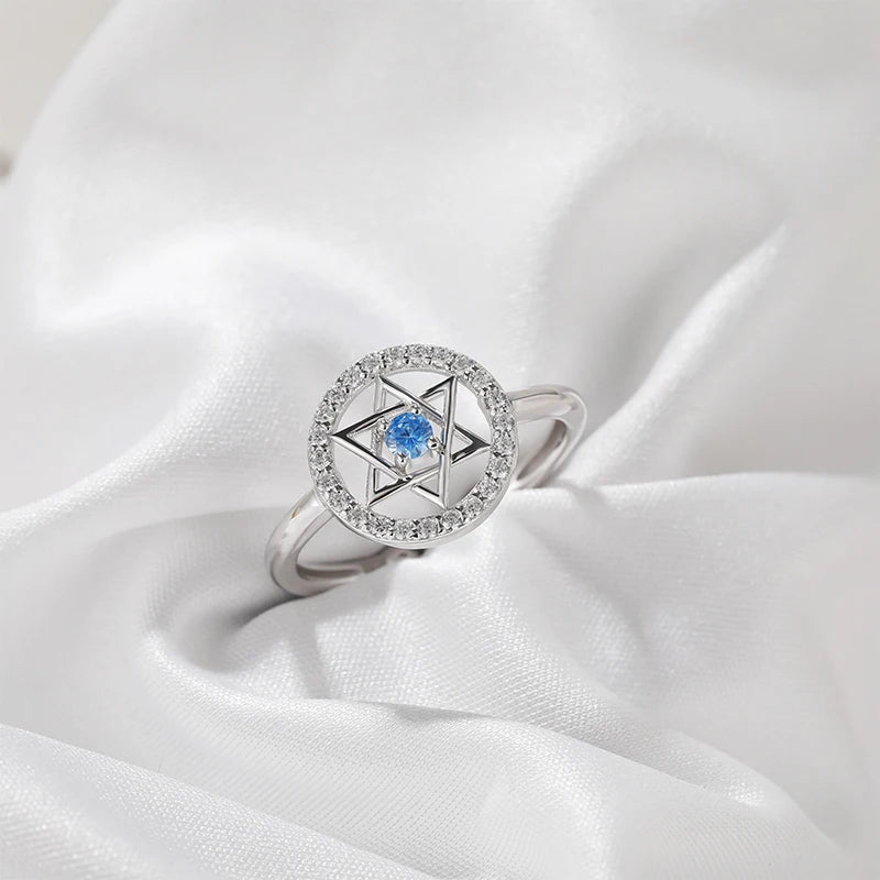 Sterling Silver Star of David Ring