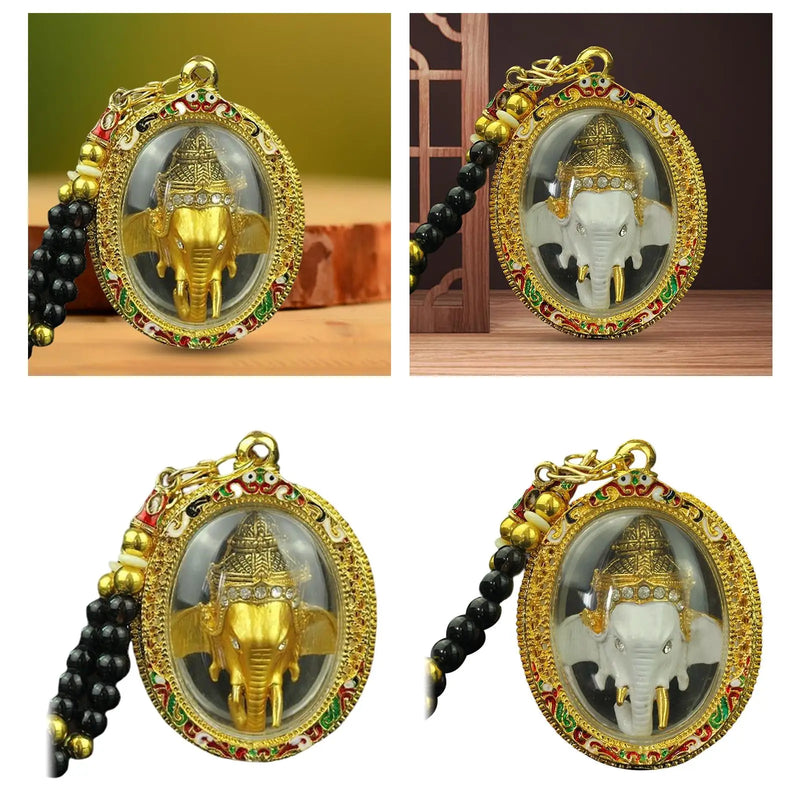 Thai Buddha Ganesha Pendant - Elephant God Amulet