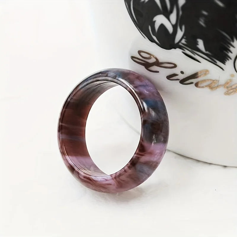 Bohemian Rainbow Resin Ring