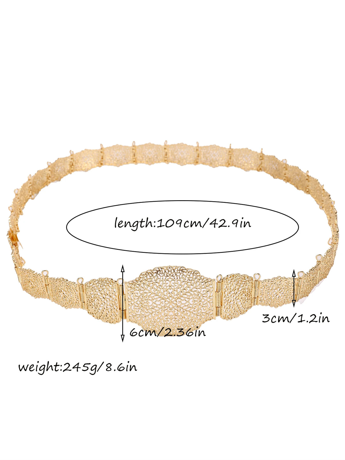 Moroccan Bride Adjustable Alloy Belt
Success

