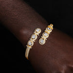 TUHE Luxury Moissanite 925 Silver Hip-Hop Bangle