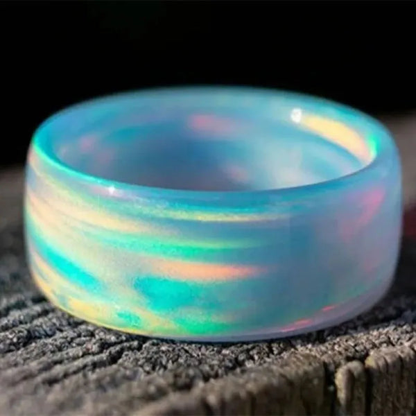 Bohemian Rainbow Resin Ring