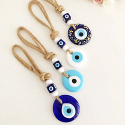 Turkish Blue Evil Eye Glass Charm