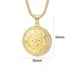 Iced Out Eye of Horus Pendant 