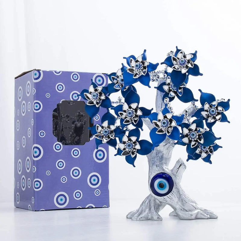 Turkish Blue Evil Eye Tree Amulet for Home/Car/Garden