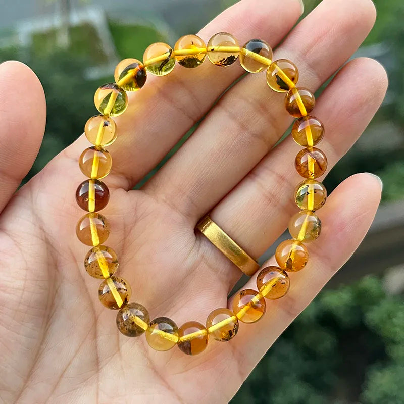 Unisex Real Amber Bracelet