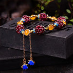 Natural Amazonite Adjustable Beaded Bracelet