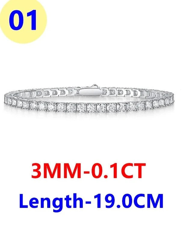 Tennis Bracelet 925 Sterling Silver