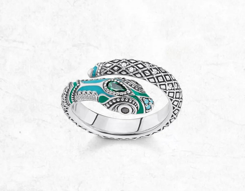 Tropical Mystic Snake Ring