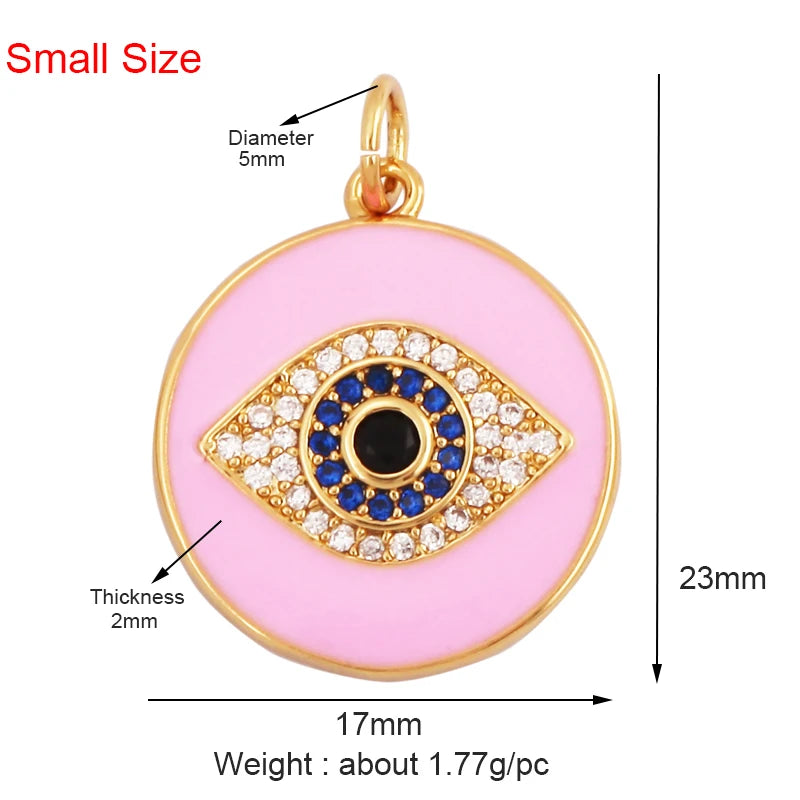 Turkish Blue Evil Eye Charm Pendant