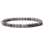 Unisex Natural Stone Beaded Elastic Bracelet