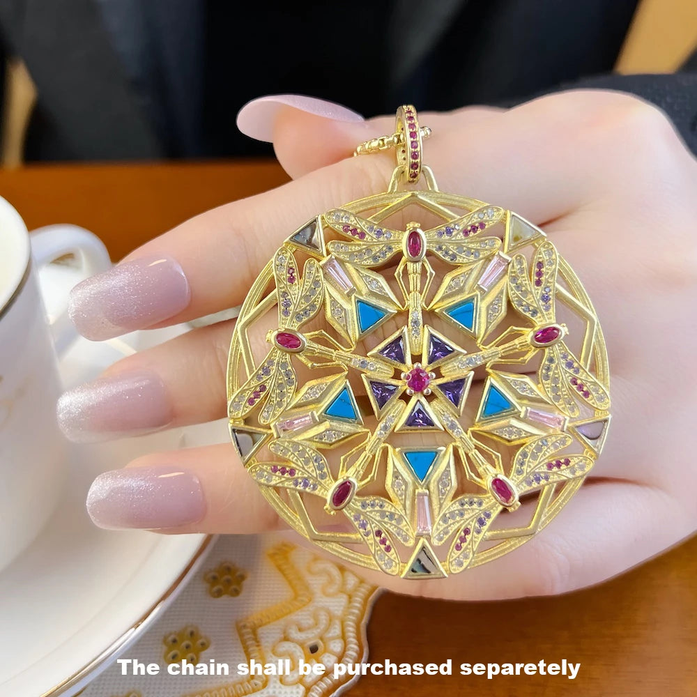 Kaleidoscope Dragonfly Pendant