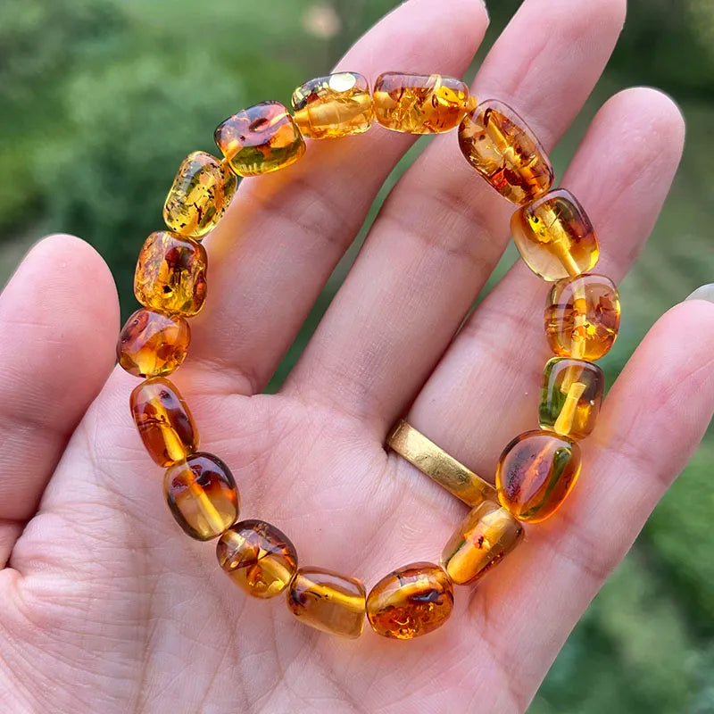 Unisex Real Amber Bracelet