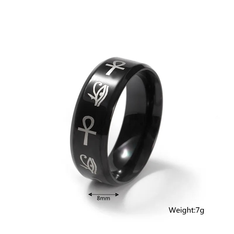 Eye of Horus Stainless Steel Ring
