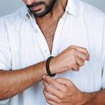 Box Chain Bracelet with Magnetic Clasp