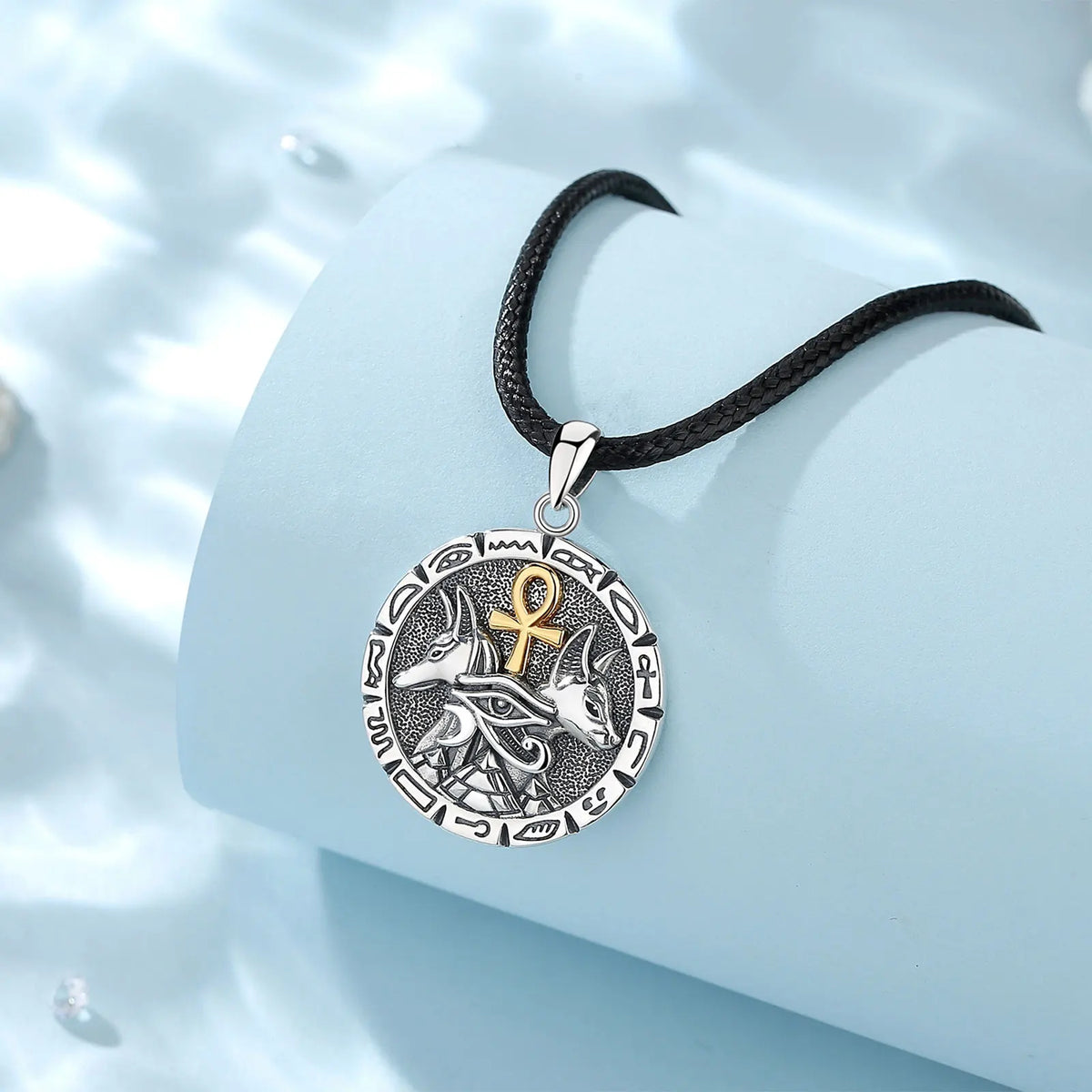 Eudora 925 Silver Anubis Necklace