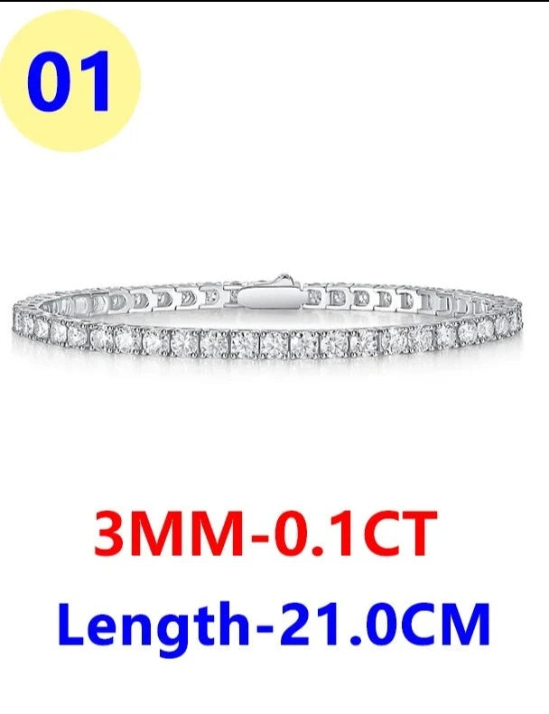 Tennis Bracelet 925 Sterling Silver