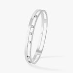 925 Sterling Silver Hollow Diamond Bracelet