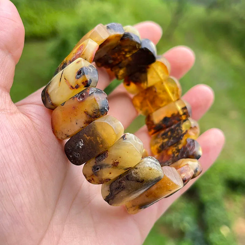 Unisex Real Amber Bracelet