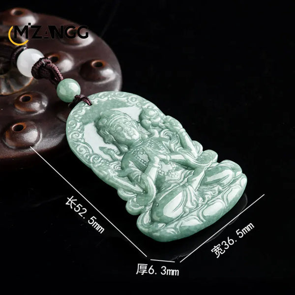 Jadeite Guanyin Pendant