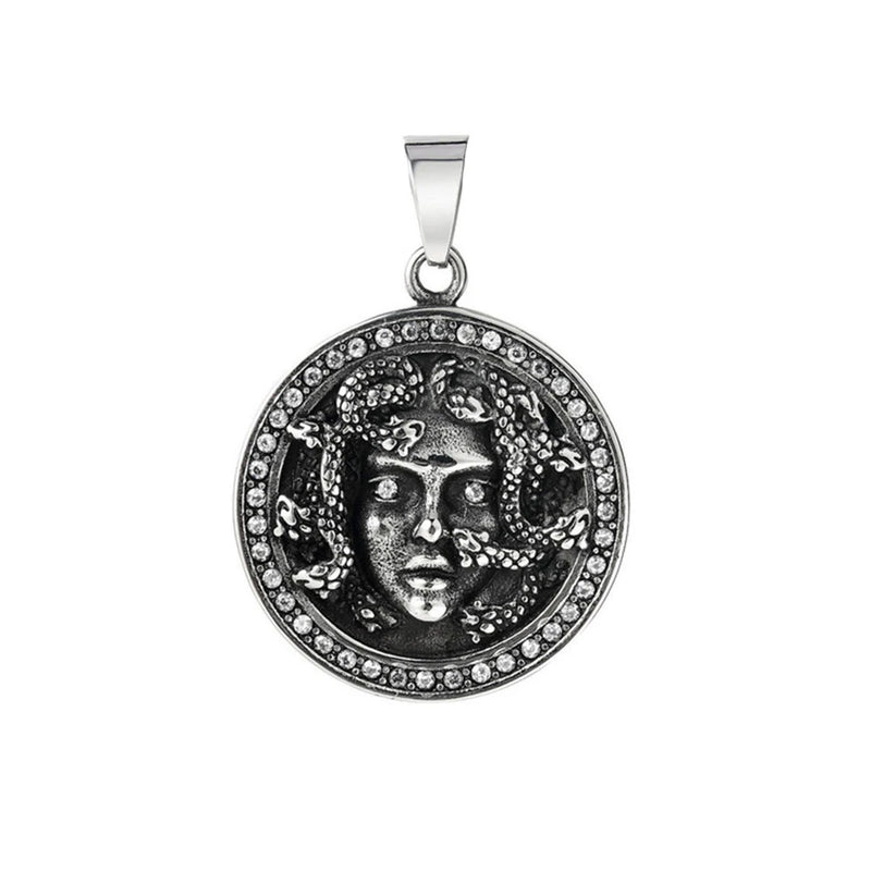 Gorgon Pendant Necklace - Gothic Greek Mythology