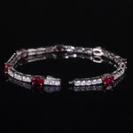 Lab-Grown Ruby Tennis Bracelet