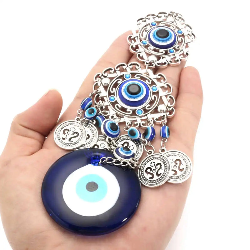 Retro Turkish Blue Evil Eye Amulet wall- hanging