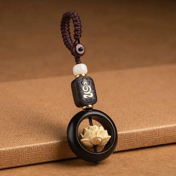 Buddhism Lotus Flower Keychain