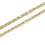 TOPGRILLZ Baguette Couple Tennis Bracelet