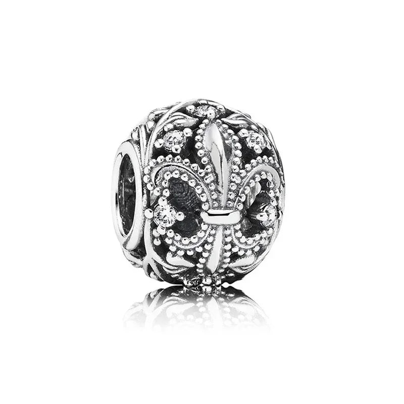 925 Silver Miami Palm Tree Sunset Charm