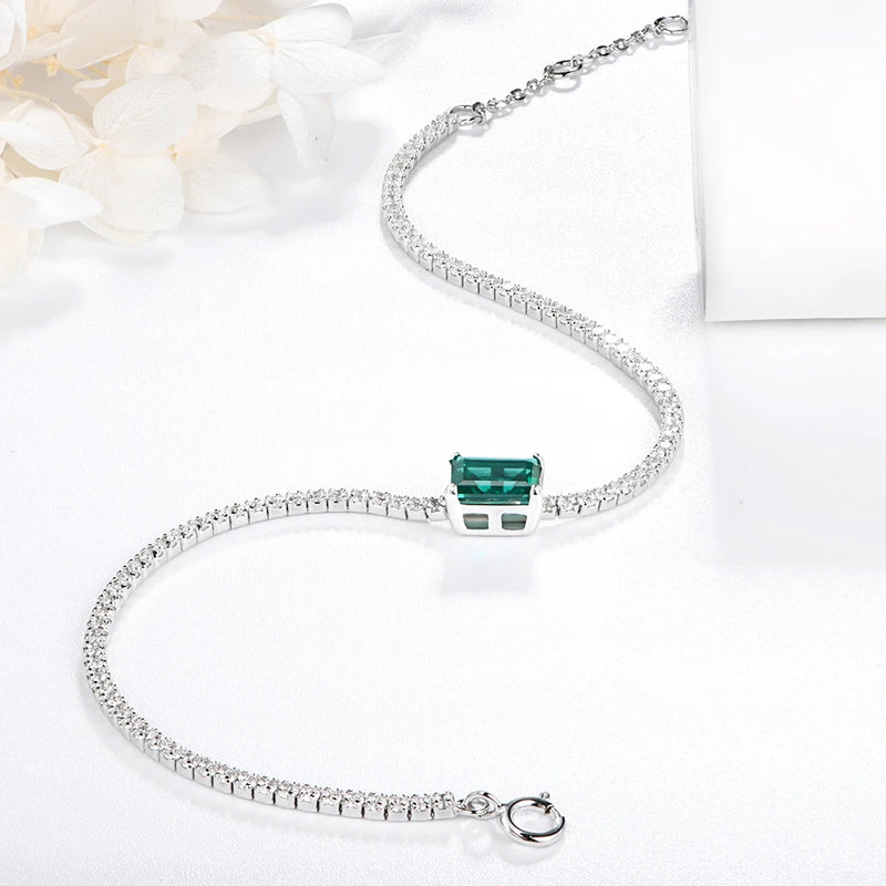 Emerald Tennis Bracelet - Classic Charm