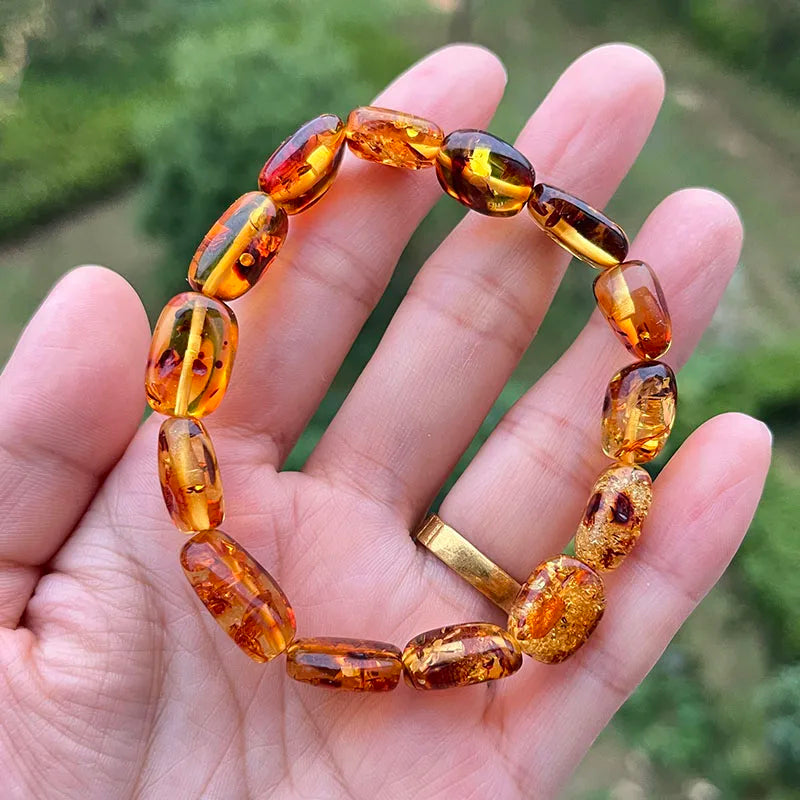 Unisex Real Amber Bracelet