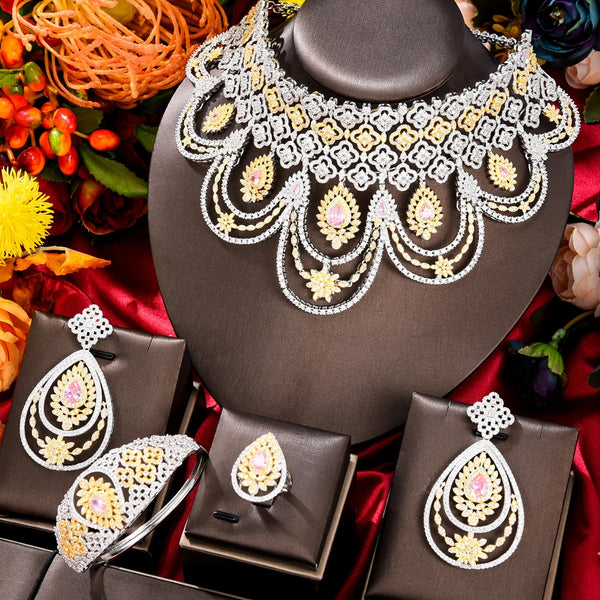 Luxury Peacock Bridal Jewelry Set