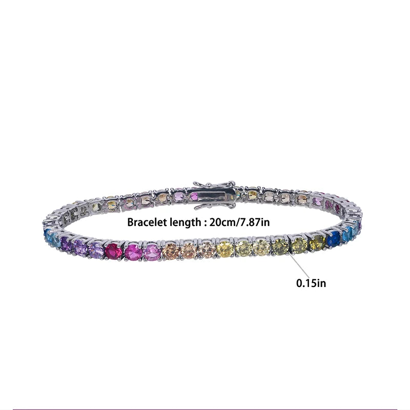 Sapphire-Blue Kyanite Tennis Bracelet